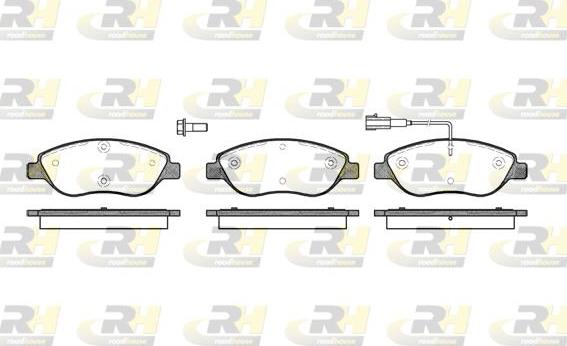 Roadhouse 2860.01 - Тормозные колодки, дисковые, комплект unicars.by