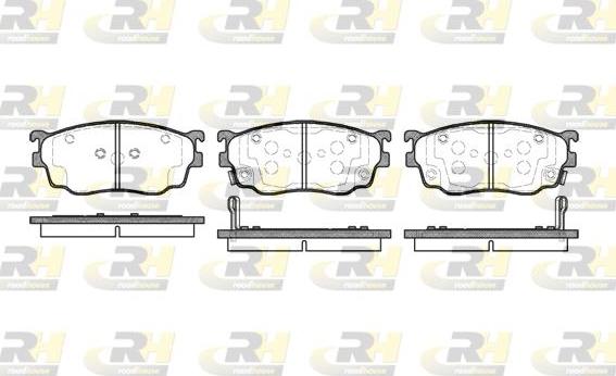 Roadhouse 2800.02 - Тормозные колодки, дисковые, комплект unicars.by