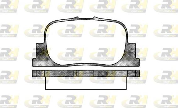 Roadhouse 2801.00 - Тормозные колодки, дисковые, комплект unicars.by