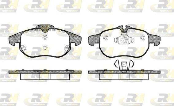 Roadhouse 2888.00 - Тормозные колодки, дисковые, комплект unicars.by