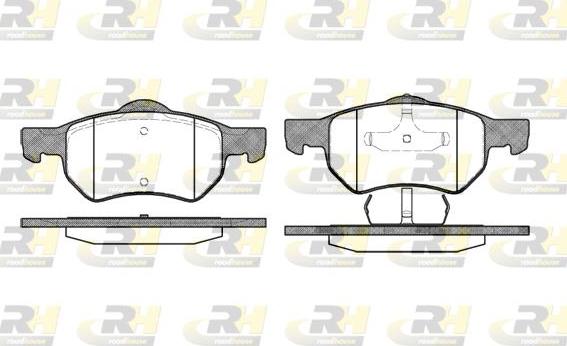 Roadhouse 2882.00 - Тормозные колодки, дисковые, комплект unicars.by