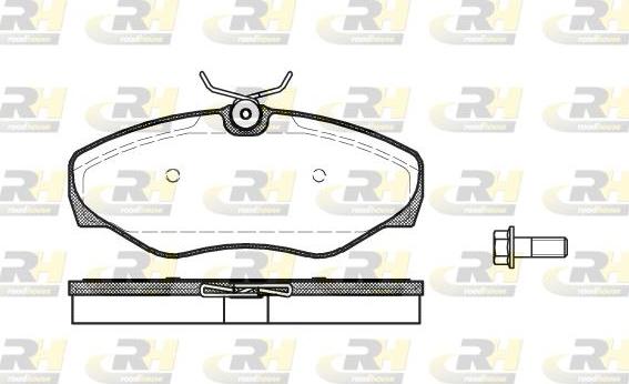 Roadhouse 2834.00 - Тормозные колодки, дисковые, комплект unicars.by