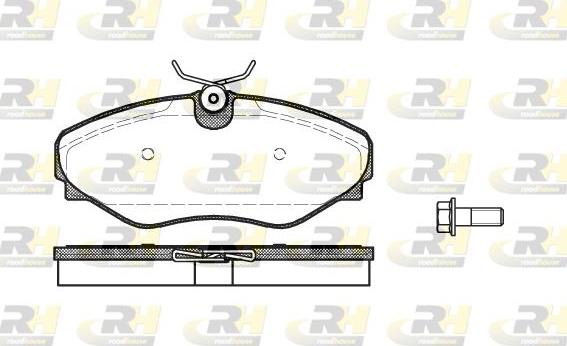 Roadhouse 2834.20 - Тормозные колодки, дисковые, комплект unicars.by