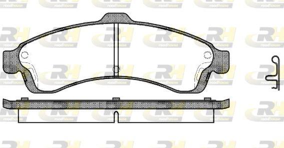 Roadhouse 2837.02 - Тормозные колодки, дисковые, комплект unicars.by