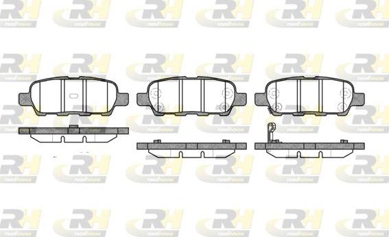 Roadhouse 2876.01 - Тормозные колодки, дисковые, комплект unicars.by