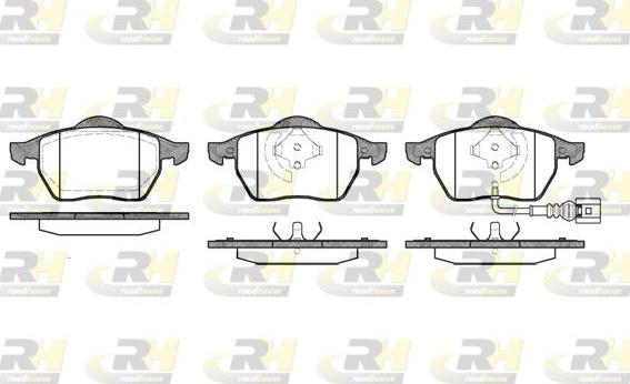 Roadhouse 2390.41 - Тормозные колодки, дисковые, комплект unicars.by