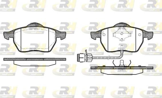 Roadhouse 2390.02 - Тормозные колодки, дисковые, комплект unicars.by