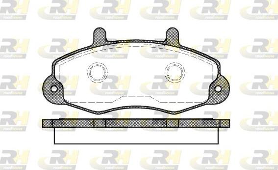 Roadhouse 2391.00 - Тормозные колодки, дисковые, комплект unicars.by