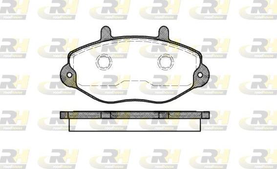 Roadhouse 2392.00 - Тормозные колодки, дисковые, комплект unicars.by