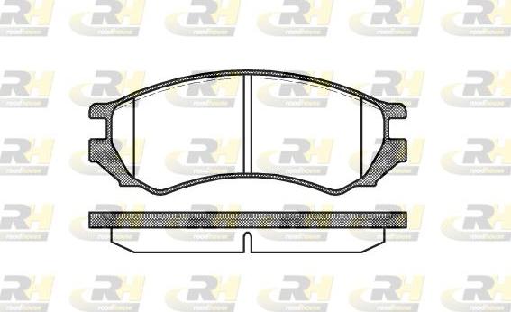 Roadhouse 2344.00 - Тормозные колодки, дисковые, комплект unicars.by