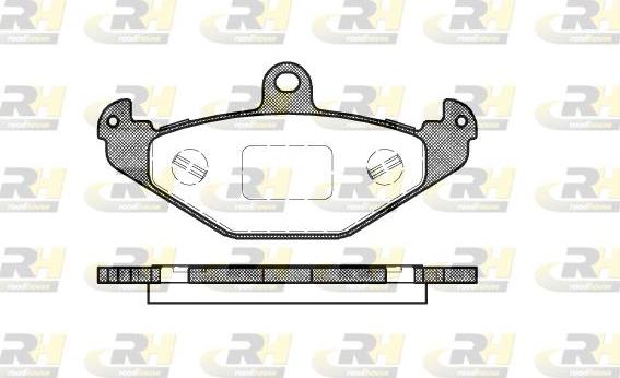 Roadhouse 2345.20 - Тормозные колодки, дисковые, комплект unicars.by