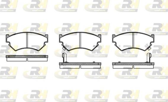 Roadhouse 2340.02 - Тормозные колодки, дисковые, комплект unicars.by