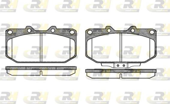 Roadhouse 2348.02 - Тормозные колодки, дисковые, комплект unicars.by