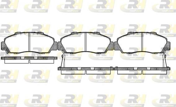 Roadhouse 2351.02 - Тормозные колодки, дисковые, комплект unicars.by