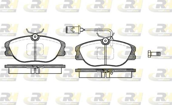 Roadhouse 2305.02 - Тормозные колодки, дисковые, комплект unicars.by