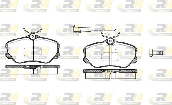 Roadhouse 2303.02 - Тормозные колодки, дисковые, комплект unicars.by