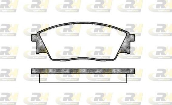 Roadhouse 2307.00 - Тормозные колодки, дисковые, комплект unicars.by