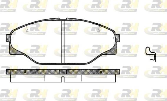 Roadhouse 2314.04 - Тормозные колодки, дисковые, комплект unicars.by