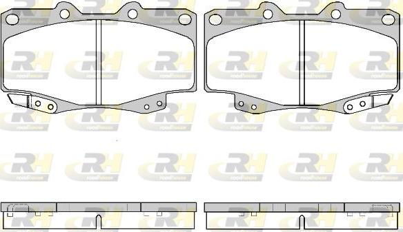 Roadhouse 2315.22 - Тормозные колодки, дисковые, комплект unicars.by