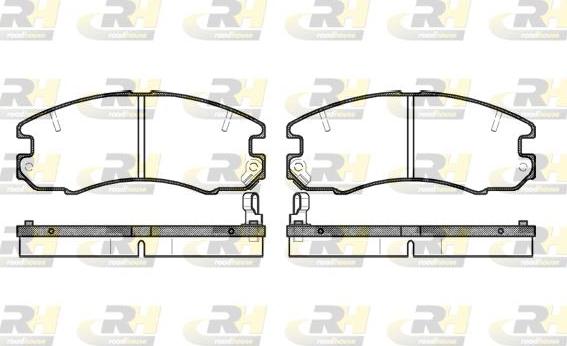 Roadhouse 2316.04 - Тормозные колодки, дисковые, комплект unicars.by