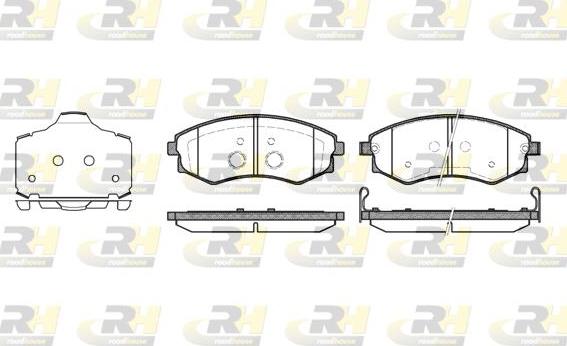 Roadhouse 2318.03 - Тормозные колодки, дисковые, комплект unicars.by