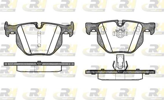 Roadhouse 2381.60 - Тормозные колодки, дисковые, комплект unicars.by