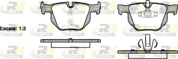 Roadhouse 2381.70 - Тормозные колодки, дисковые, комплект unicars.by