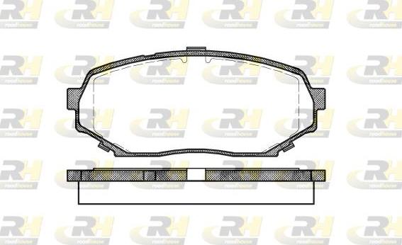 Roadhouse 2339.00 - Тормозные колодки, дисковые, комплект unicars.by