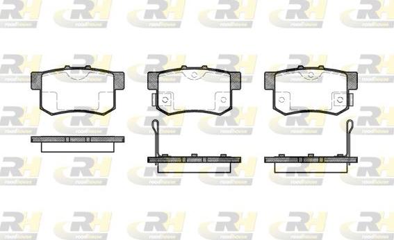 Roadhouse 2325.02 - Тормозные колодки, дисковые, комплект unicars.by