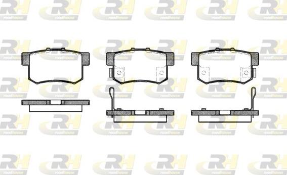 Roadhouse 2325.12 - Тормозные колодки, дисковые, комплект unicars.by