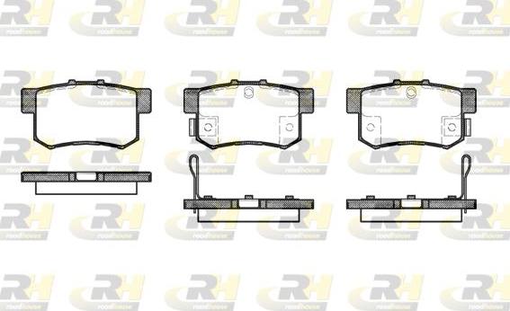 Roadhouse 2325.32 - Тормозные колодки, дисковые, комплект unicars.by