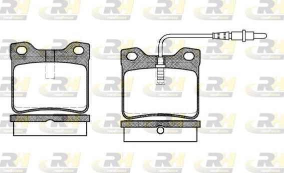 Roadhouse 2321.02 - Тормозные колодки, дисковые, комплект unicars.by