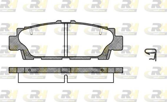 Roadhouse 2376.00 - Тормозные колодки, дисковые, комплект unicars.by