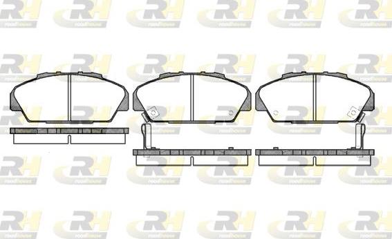 Roadhouse 2371.02 - Тормозные колодки, дисковые, комплект unicars.by