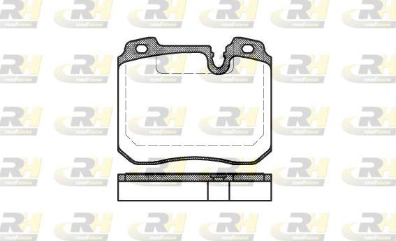 Roadhouse 2378.00 - Тормозные колодки, дисковые, комплект unicars.by