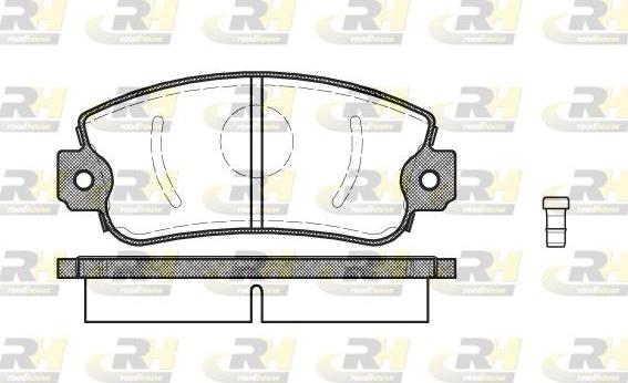 Roadhouse 2372.02 - Тормозные колодки, дисковые, комплект unicars.by