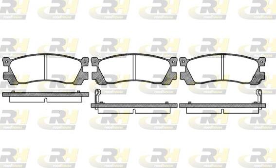 Roadhouse 2248.02 - Тормозные колодки, дисковые, комплект unicars.by