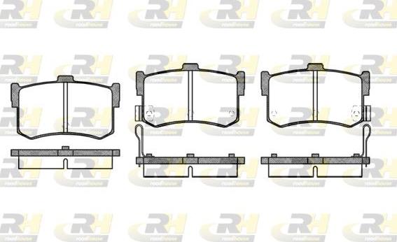 Roadhouse 2242.02 - Тормозные колодки, дисковые, комплект unicars.by