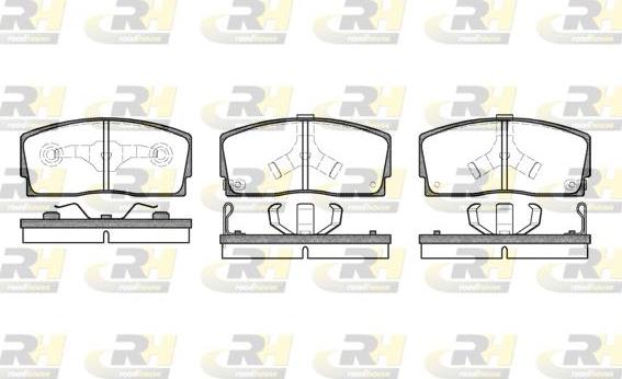 Roadhouse 2254.02 - Тормозные колодки, дисковые, комплект unicars.by