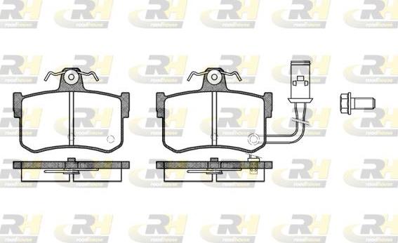 Roadhouse 2251.01 - Тормозные колодки, дисковые, комплект unicars.by