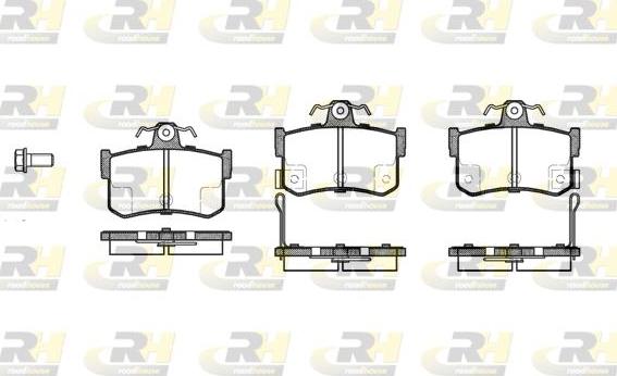 Roadhouse 2251.12 - Тормозные колодки, дисковые, комплект unicars.by