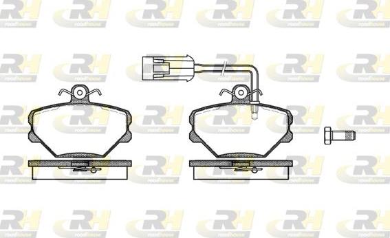 Roadhouse 2264.42 - Тормозные колодки, дисковые, комплект unicars.by