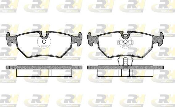 Roadhouse 2265.10 - Тормозные колодки, дисковые, комплект unicars.by