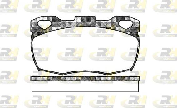 Roadhouse 2266.00 - Тормозные колодки, дисковые, комплект unicars.by