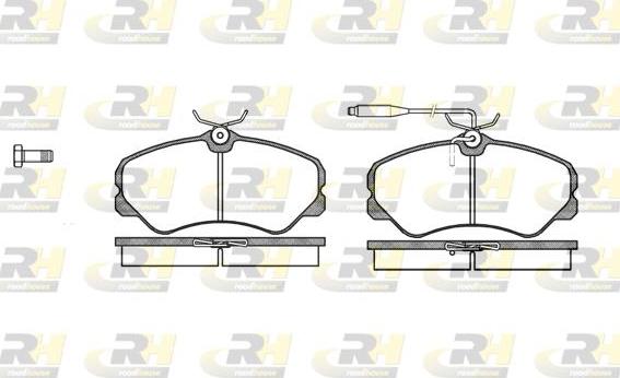 Roadhouse 2261.02 - Тормозные колодки, дисковые, комплект unicars.by