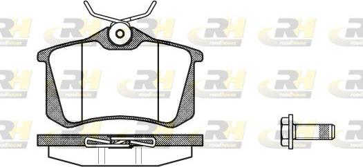 Febi Bilstein 16284 - Тормозные колодки, дисковые, комплект unicars.by