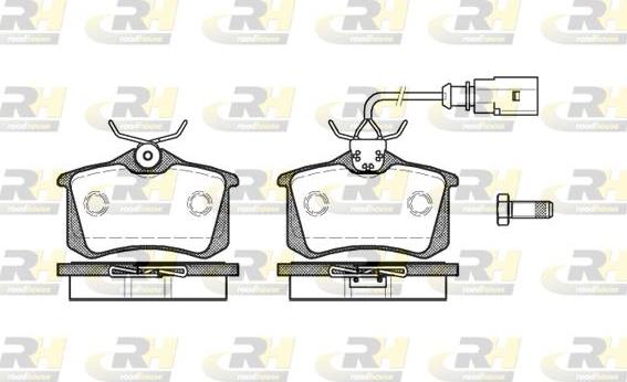 Roadhouse 2263.51 - Тормозные колодки, дисковые, комплект unicars.by