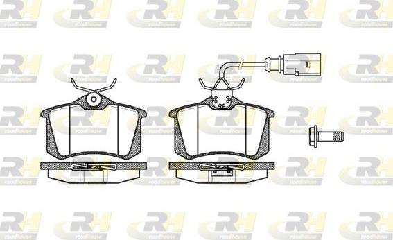 Roadhouse 2263.02 - Тормозные колодки, дисковые, комплект unicars.by