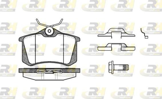 Roadhouse 2263.16 - Тормозные колодки, дисковые, комплект unicars.by