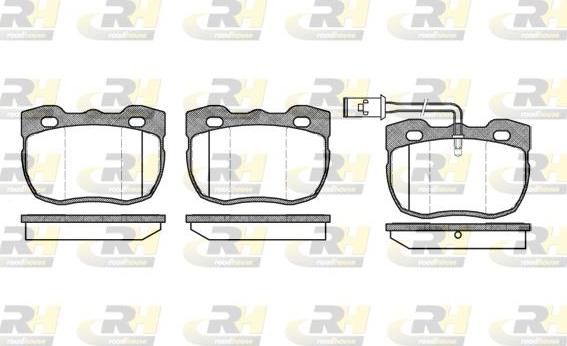 Roadhouse 2267.11 - Тормозные колодки, дисковые, комплект unicars.by